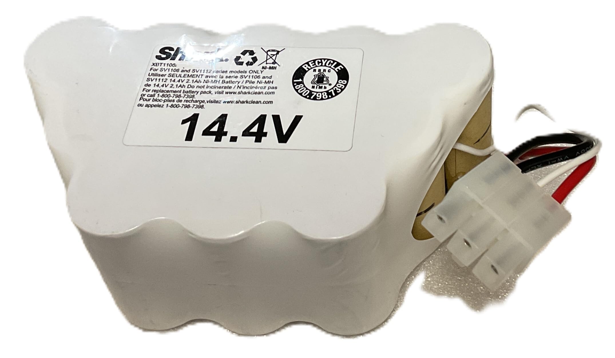 Amazon.com: Shark Genuine OEM 14.4V 2.1Ah (2100mA) Ni-Mh Battery